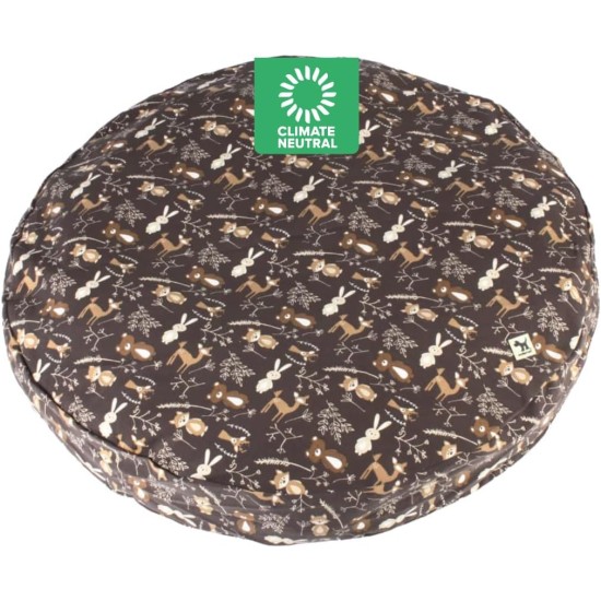 dd59r Round Medium Large Washable Dog Bed Cover with Removable Cover Papillon Print 36"x5" Round dd59r Round Medium Large Washable Dog Bed Cover with Removable Cover Papillon Print 36"x5" Round