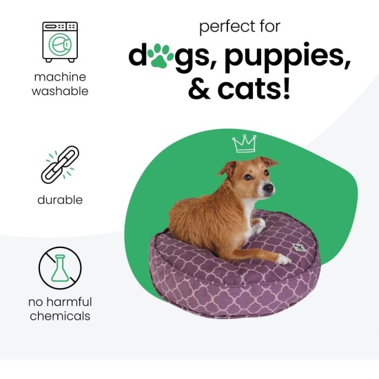 dd59r Round Medium Large Washable Dog Bed Cover with Removable Cover Papillon Print 36"x5" Round dd59r Round Medium Large Washable Dog Bed Cover with Removable Cover Papillon Print 36"x5" Round