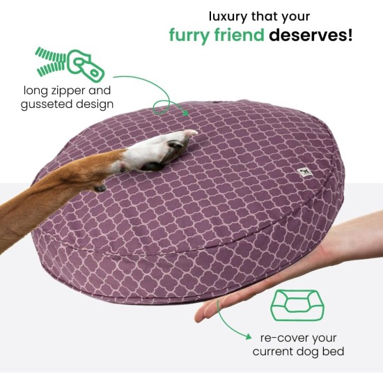 dd59r Round Medium Large Washable Dog Bed Cover with Removable Cover Papillon Print 36"x5" Round dd59r Round Medium Large Washable Dog Bed Cover with Removable Cover Papillon Print 36"x5" Round