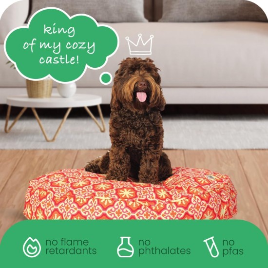 dd59r Round Medium Large Washable Dog Bed Cover with Removable Cover Papillon Print 36"x5" Round dd59r Round Medium Large Washable Dog Bed Cover with Removable Cover Papillon Print 36"x5" Round