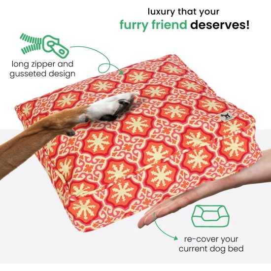 dd59r Round Medium Large Washable Dog Bed Cover with Removable Cover Papillon Print 36"x5" Round dd59r Round Medium Large Washable Dog Bed Cover with Removable Cover Papillon Print 36"x5" Round