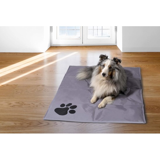 dobar® 60422 Cooling Mat for Dogs - Dog Cooling Mat for Dogs & Cats - Self-Cooling Mat for Pets - Dog Blanket with Cold Gel Filling - Cooling Blanket - 99.5 x 70 cm - Grey dobar® 60422 Cooling Mat for Dogs - Dog Cooling Mat for Dogs & Cats - Self-Cooling Mat for Pets - Dog Blanket with Cold Gel Filling - Cooling Blanket - 99.5 x 70 cm - Grey