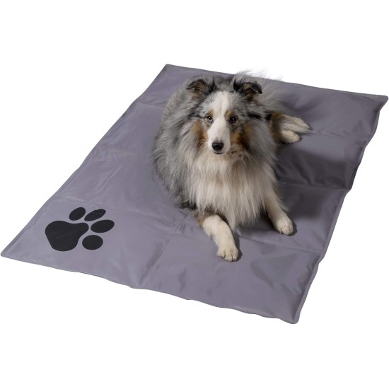 dobar® 60422 Cooling Mat for Dogs - Dog Cooling Mat for Dogs & Cats - Self-Cooling Mat for Pets - Dog Blanket with Cold Gel Filling - Cooling Blanket - 99.5 x 70 cm - Grey dobar® 60422 Cooling Mat for Dogs - Dog Cooling Mat for Dogs & Cats - Self-Cooling Mat for Pets - Dog Blanket with Cold Gel Filling - Cooling Blanket - 99.5 x 70 cm - Grey