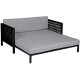 greemotion Pet Dog Sofa Aluminium with Ropes Approx. 100 x 40 x 117 cm Anthracite / Grey greemotion Pet Dog Sofa Aluminium with Ropes Approx. 100 x 40 x 117 cm Anthracite / Grey