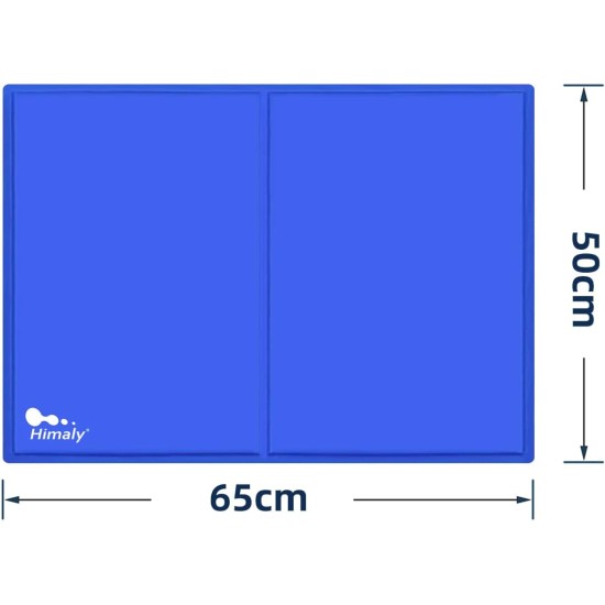 himaly Cooling Mat for Dogs and Cats (50 x 90 cm, Blue) Cooling Mat for Dogs and Cats with Cold Gel Pad, Self-Cooling Cushion, Cooling Dog Blanket for Cats and Dogs himaly Cooling Mat for Dogs and Cats (50 x 90 cm, Blue) Cooling Mat for Dogs and Cats with Cold Gel Pad, Self-Cooling Cushion, Cooling Dog Blanket for Cats and Dogs