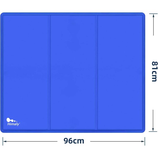 himaly Cooling Mat for Dogs and Cats (50 x 90 cm, Blue) Cooling Mat for Dogs and Cats with Cold Gel Pad, Self-Cooling Cushion, Cooling Dog Blanket for Cats and Dogs himaly Cooling Mat for Dogs and Cats (50 x 90 cm, Blue) Cooling Mat for Dogs and Cats with Cold Gel Pad, Self-Cooling Cushion, Cooling Dog Blanket for Cats and Dogs