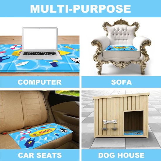himaly Cooling Mat for Dogs and Cats (50 x 90 cm, Blue) Cooling Mat for Dogs and Cats with Cold Gel Pad, Self-Cooling Cushion, Cooling Dog Blanket for Cats and Dogs himaly Cooling Mat for Dogs and Cats (50 x 90 cm, Blue) Cooling Mat for Dogs and Cats with Cold Gel Pad, Self-Cooling Cushion, Cooling Dog Blanket for Cats and Dogs