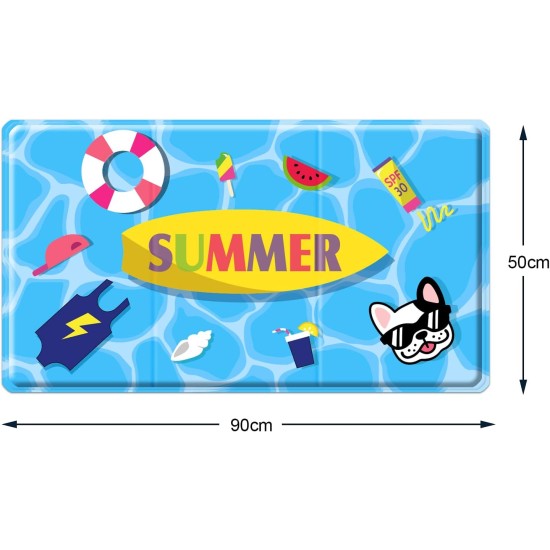himaly Cooling Mat for Dogs and Cats (50 x 90 cm, Blue) Cooling Mat for Dogs and Cats with Cold Gel Pad, Self-Cooling Cushion, Cooling Dog Blanket for Cats and Dogs himaly Cooling Mat for Dogs and Cats (50 x 90 cm, Blue) Cooling Mat for Dogs and Cats with Cold Gel Pad, Self-Cooling Cushion, Cooling Dog Blanket for Cats and Dogs