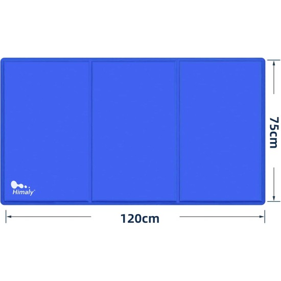 himaly Cooling Mat for Dogs and Cats (50 x 90 cm, Blue) Cooling Mat for Dogs and Cats with Cold Gel Pad, Self-Cooling Cushion, Cooling Dog Blanket for Cats and Dogs himaly Cooling Mat for Dogs and Cats (50 x 90 cm, Blue) Cooling Mat for Dogs and Cats with Cold Gel Pad, Self-Cooling Cushion, Cooling Dog Blanket for Cats and Dogs