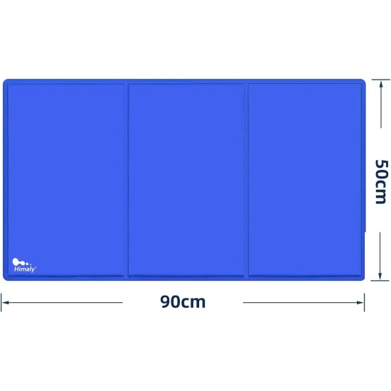 himaly Cooling Mat for Dogs and Cats (50 x 90 cm, Blue) Cooling Mat for Dogs and Cats with Cold Gel Pad, Self-Cooling Cushion, Cooling Dog Blanket for Cats and Dogs himaly Cooling Mat for Dogs and Cats (50 x 90 cm, Blue) Cooling Mat for Dogs and Cats with Cold Gel Pad, Self-Cooling Cushion, Cooling Dog Blanket for Cats and Dogs