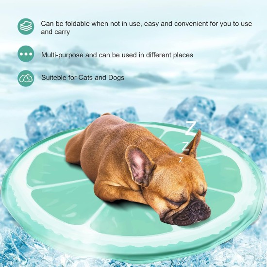 himaly Cooling Mat for Dogs and Cats, Dog Mats, Cat Beds, Foldable Self Gel Cooling Pad, Waterproof, Non-Slip, Cooling Blanket, Suitable for Home and Outdoor Use (20 x 36 Inches / 50 x 90 cm), Blue himaly Cooling Mat for Dogs and Cats, Dog Mats, Cat Beds, Foldable Self Gel Cooling Pad, Waterproof, Non-Slip, Cooling Blanket, Suitable for Home and Outdoor Use (20 x 36 Inches / 50 x 90 cm), Blue