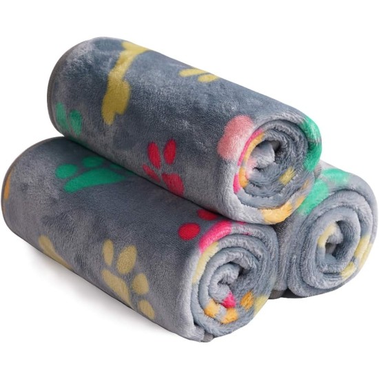 luciphia Dog Blanket, Cat Blanket, Washable, 1 x Pack of 3 Blankets for Small/Medium Dogs and Cats, Cuddly Blanket, Fluffy, Soft, Warm Fleece Pet Blanket for Travel, Sofa, 76 x 52 cm luciphia Dog Blanket, Cat Blanket, Washable, 1 x Pack of 3 Blankets for Small/Medium Dogs and Cats, Cuddly Blanket, Fluffy, Soft, Warm Fleece Pet Blanket for Travel, Sofa, 76 x 52 cm
