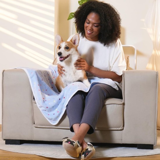 luciphia Dog Blanket, Cat Blanket, Washable, 1 x Pack of 3 Blankets for Small/Medium Dogs and Cats, Cuddly Blanket, Fluffy, Soft, Warm Fleece Pet Blanket for Travel, Sofa, 76 x 52 cm luciphia Dog Blanket, Cat Blanket, Washable, 1 x Pack of 3 Blankets for Small/Medium Dogs and Cats, Cuddly Blanket, Fluffy, Soft, Warm Fleece Pet Blanket for Travel, Sofa, 76 x 52 cm