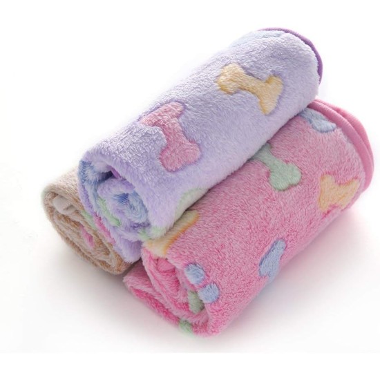 luciphia Dog Blanket, Cat Blanket, Washable, 1 x Pack of 3 Blankets for Small/Medium Dogs and Cats, Cuddly Blanket, Fluffy, Soft, Warm Fleece Pet Blanket for Travel, Sofa, 76 x 52 cm luciphia Dog Blanket, Cat Blanket, Washable, 1 x Pack of 3 Blankets for Small/Medium Dogs and Cats, Cuddly Blanket, Fluffy, Soft, Warm Fleece Pet Blanket for Travel, Sofa, 76 x 52 cm