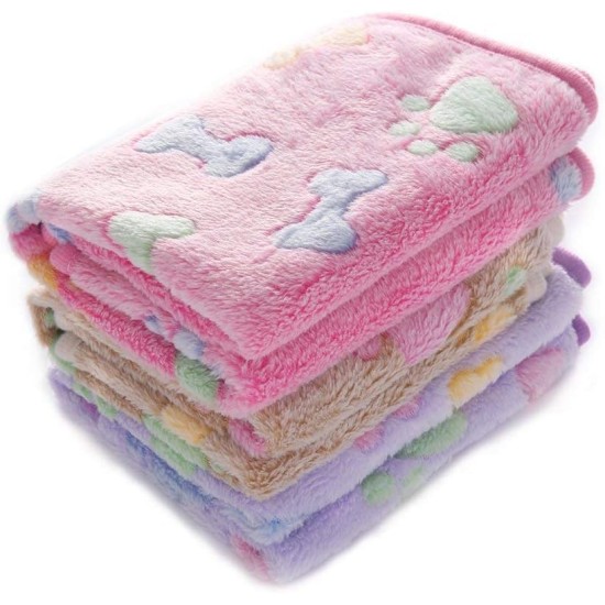 luciphia Dog Blanket, Cat Blanket, Washable, 1 x Pack of 3 Blankets for Small/Medium Dogs and Cats, Cuddly Blanket, Fluffy, Soft, Warm Fleece Pet Blanket for Travel, Sofa, 76 x 52 cm luciphia Dog Blanket, Cat Blanket, Washable, 1 x Pack of 3 Blankets for Small/Medium Dogs and Cats, Cuddly Blanket, Fluffy, Soft, Warm Fleece Pet Blanket for Travel, Sofa, 76 x 52 cm