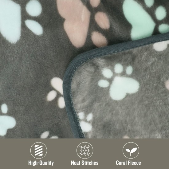 luciphia Dog Blanket, Cat Blanket, Washable, 1 x Pack of 3 Blankets for Small/Medium Dogs and Cats, Cuddly Blanket, Fluffy, Soft, Warm Fleece Pet Blanket for Travel, Sofa, 76 x 52 cm luciphia Dog Blanket, Cat Blanket, Washable, 1 x Pack of 3 Blankets for Small/Medium Dogs and Cats, Cuddly Blanket, Fluffy, Soft, Warm Fleece Pet Blanket for Travel, Sofa, 76 x 52 cm