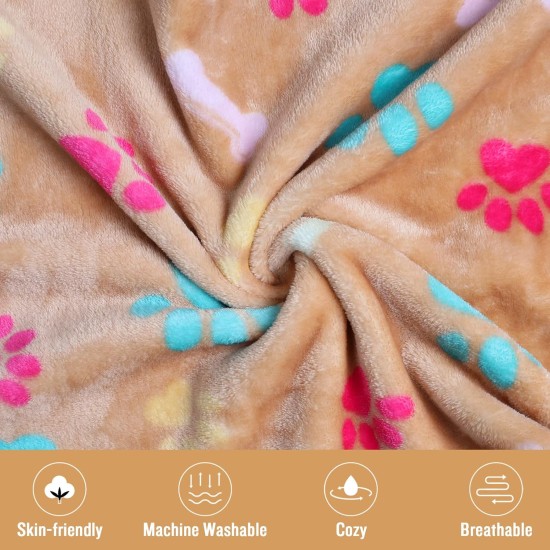 luciphia Dog Blanket, Cat Blanket, Washable, 1 x Pack of 3 Blankets for Small/Medium Dogs and Cats, Cuddly Blanket, Fluffy, Soft, Warm Fleece Pet Blanket for Travel, Sofa, 76 x 52 cm luciphia Dog Blanket, Cat Blanket, Washable, 1 x Pack of 3 Blankets for Small/Medium Dogs and Cats, Cuddly Blanket, Fluffy, Soft, Warm Fleece Pet Blanket for Travel, Sofa, 76 x 52 cm