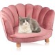 maxxpro Cat and Dog Sofa - Pink - Raised with Wooden Legs - Velvet Material - 61.5 x 52 x 33 cm - Cats and Dogs up to 80 kg maxxpro Cat and Dog Sofa - Pink - Raised with Wooden Legs - Velvet Material - 61.5 x 52 x 33 cm - Cats and Dogs up to 80 kg