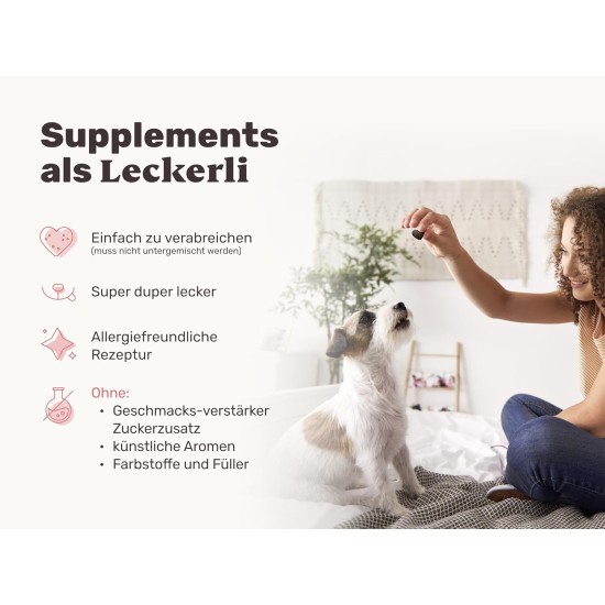 9-in-1 Probiotic Complex for Your Dog - Lucky Belly 110 Snacks (325g) by mammaly - Grass and Fecure-Eater Drops Promote Intestinal Regulation and Digestion - Digestive Snacks for Dogs with Vitamin E 9-in-1 Probiotic Complex for Your Dog - Lucky Belly 110 Snacks (325g) by mammaly - Grass and Fecure-Eater Drops Promote Intestinal Regulation and Digestion - Digestive Snacks for Dogs with Vitamin E