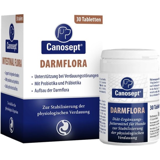 Canosept Intestinal Flora Dog – Prebiotics & Probiotics Dog – Supports Digestive Disorders – Dog Intestinal Flora Building – Intestinal Intestinal Discovery Dog – Dog Digestion Promote Through