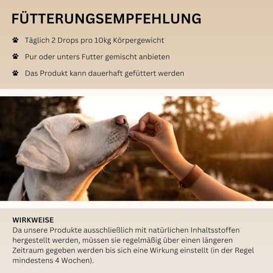 Digestive Drops with Prebiotics for Dogs I Support Grass and Fecing I Diarrhea & Heartburn I 100% Natural I Approx. 120 Pieces I Monoprotein I Hypoallergenic Digestive Drops with Prebiotics for Dogs I Support Grass and Fecing I Diarrhea & Heartburn I 100% Natural I Approx. 120 Pieces I Monoprotein I Hypoallergenic