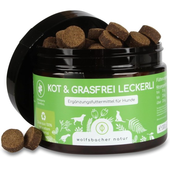Digestive Snack for Dogs - 125 Treats with Prebiotic Yeast & Herbs | 100% Natural | Supports Intestinal Flora & Normal Faeces | 125 Gentle Dog Snacks Digestive Snack for Dogs - 125 Treats with Prebiotic Yeast & Herbs | 100% Natural | Supports Intestinal Flora & Normal Faeces | 125 Gentle Dog Snacks