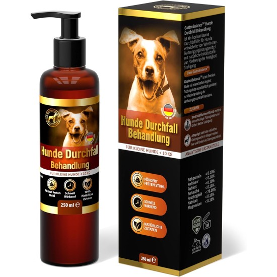 GastroBalance Dog Diarrhea Stop - Fast Acting Natural Dog Diarrhea Treatment for Small Dogs < 10 kg - 250 ml (German) GastroBalance Dog Diarrhea Stop - Fast Acting Natural Dog Diarrhea Treatment for Small Dogs < 10 kg - 250 ml (German)