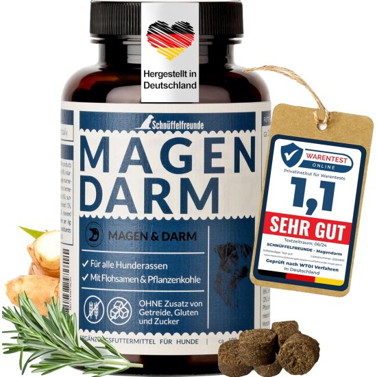 Gastrointestinal for Dogs, Supports the Intestinal Flora and Natural Intestinal Regulation in Dogs - with Psyllium Husks, Vegetable Charcoal and Moore Extract (150 g - Approx. 180 Gastrointestinal for Dogs, Supports the Intestinal Flora and Natural Intestinal Regulation in Dogs - with Psyllium Husks, Vegetable Charcoal and Moore Extract (150 g - Approx. 180