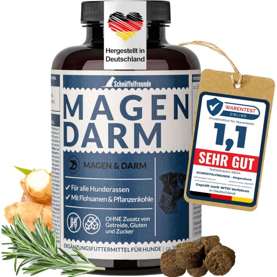 Gastrointestinal for Dogs, Supports the Intestinal Flora and Natural Intestinal Regulation in Dogs - with Psyllium Husks, Vegetable Charcoal and Moore Extract (150 g - Approx. 180 Gastrointestinal for Dogs, Supports the Intestinal Flora and Natural Intestinal Regulation in Dogs - with Psyllium Husks, Vegetable Charcoal and Moore Extract (150 g - Approx. 180