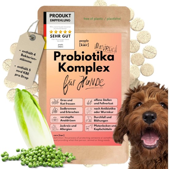 People who Kaer Probiotic Complex Powder for Dogs, 200 g - Build Intestinal Flora Dog, Intestinal Bacteria for Dogs, Intestinal Restoration Dog Supplement, Intestinal Health People who Kaer Probiotic Complex Powder for Dogs, 200 g - Build Intestinal Flora Dog, Intestinal Bacteria for Dogs, Intestinal Restoration Dog Supplement, Intestinal Health