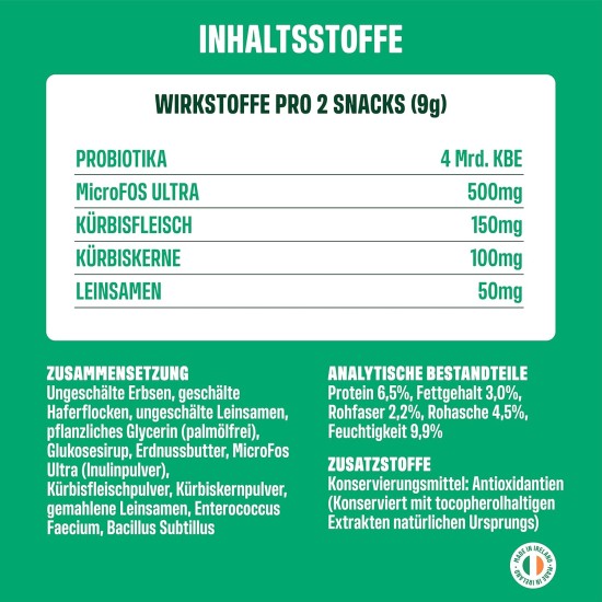 Probiotic Dog Probiotics as Treats - Dog Build Intestinal Flora, Improved Digestion & Immune System - 60 Delicious Snacks (270 g) with Chicken Probiotic Dog Probiotics as Treats - Dog Build Intestinal Flora, Improved Digestion & Immune System - 60 Delicious Snacks (270 g) with Chicken