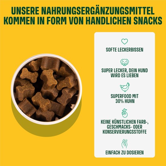 Probiotic Dog Probiotics as Treats - Dog Build Intestinal Flora, Improved Digestion & Immune System - 60 Delicious Snacks (270 g) with Chicken Probiotic Dog Probiotics as Treats - Dog Build Intestinal Flora, Improved Digestion & Immune System - 60 Delicious Snacks (270 g) with Chicken