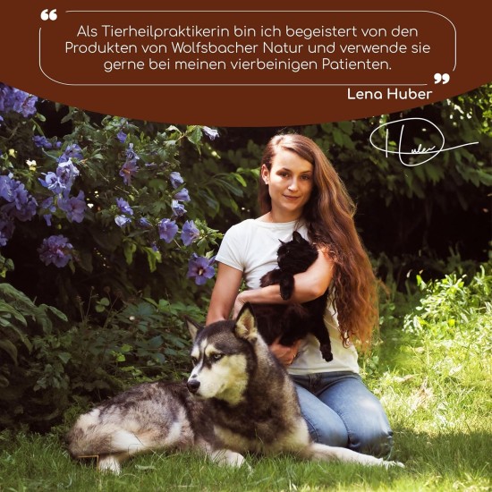 Wolfsbacher Digestive Snack for Dogs - 125 Treats with Prebiotic Yeast & Herbs | 100% Natural | Supports Intestinal Flora & Normal Faeces | 125 Gentle Dog Snacks Wolfsbacher Digestive Snack for Dogs - 125 Treats with Prebiotic Yeast & Herbs | 100% Natural | Supports Intestinal Flora & Normal Faeces | 125 Gentle Dog Snacks