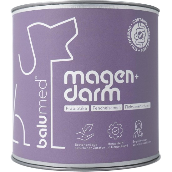 balumed® Snacks stomach and intestines highly concentrated with fennel seeds and psyllium husks for dogs, treats with prebiotics, postbiotics, chamomile flowers, brewer's yeast, omega-3, vitamins E + balumed® Snacks stomach and intestines highly concentrated with fennel seeds and psyllium husks for dogs, treats with prebiotics, postbiotics, chamomile flowers, brewer's yeast, omega-3, vitamins E +