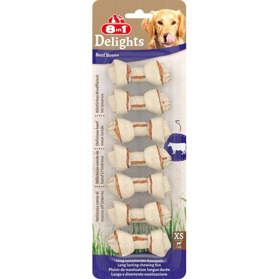 8 in 1 Delights Beef – healthy chew snack for sensitive dogs, high-quality beef wrapped in beef skin, various Options 8 in 1 Delights Beef – healthy chew snack for sensitive dogs, high-quality beef wrapped in beef skin, various Options
