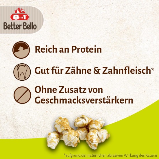 8in1 Better Bello Chicken Bones XS - Easily Digestible Chew Bones for Dogs with Chicken, Chew Items for Dogs with Sensitive Stomach, 84 g Bag (Pack of 7) 8in1 Better Bello Chicken Bones XS - Easily Digestible Chew Bones for Dogs with Chicken, Chew Items for Dogs with Sensitive Stomach, 84 g Bag (Pack of 7)