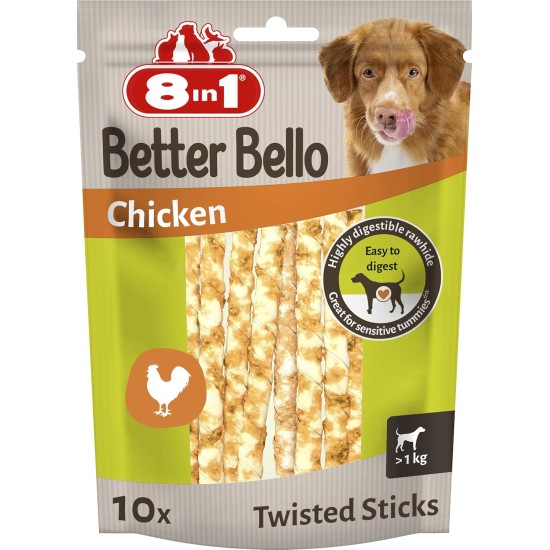 8in1 Better Bello Chicken Bones XS - Easily Digestible Chew Bones for Dogs with Chicken, Chew Items for Dogs with Sensitive Stomach, 84 g Bag (Pack of 7) 8in1 Better Bello Chicken Bones XS - Easily Digestible Chew Bones for Dogs with Chicken, Chew Items for Dogs with Sensitive Stomach, 84 g Bag (Pack of 7)