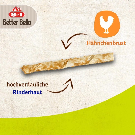 8in1 Better Bello Chicken Bones XS - Easily Digestible Chew Bones for Dogs with Chicken, Chew Items for Dogs with Sensitive Stomach, 84 g Bag (Pack of 7) 8in1 Better Bello Chicken Bones XS - Easily Digestible Chew Bones for Dogs with Chicken, Chew Items for Dogs with Sensitive Stomach, 84 g Bag (Pack of 7)
