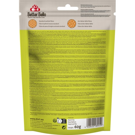 8in1 Better Bello Chicken Bones XS - Easily Digestible Chew Bones for Dogs with Chicken, Chew Items for Dogs with Sensitive Stomach, 84 g Bag (Pack of 7) 8in1 Better Bello Chicken Bones XS - Easily Digestible Chew Bones for Dogs with Chicken, Chew Items for Dogs with Sensitive Stomach, 84 g Bag (Pack of 7)