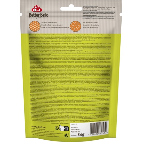 8in1 Better Bello Chicken Bones XS - Easily Digestible Chew Bones for Dogs with Chicken, Chew Items for Dogs with Sensitive Stomach, 84 g Bag (Pack of 7) 8in1 Better Bello Chicken Bones XS - Easily Digestible Chew Bones for Dogs with Chicken, Chew Items for Dogs with Sensitive Stomach, 84 g Bag (Pack of 7)