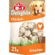 8in1 Delights Chicken, Healthy Chew Bone for Dogs, High Quality Chicken Meat, Wrapped in Beef Skin. Sizes, Bone 8in1 Delights Chicken, Healthy Chew Bone for Dogs, High Quality Chicken Meat, Wrapped in Beef Skin. Sizes, Bone