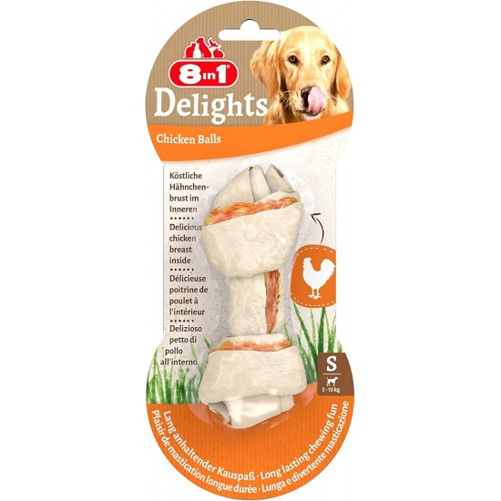 8in1 Delights Chicken, Healthy Chew Bone for Dogs, High Quality Chicken Meat, Wrapped in Beef Skin. Sizes, Bone 8in1 Delights Chicken, Healthy Chew Bone for Dogs, High Quality Chicken Meat, Wrapped in Beef Skin. Sizes, Bone