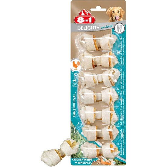 8in1 Delights Pro Dental Healthy Chew Bone Chew Sticks for Dogs for Dental Care Various Sizes: 8in1 Delights Pro Dental Healthy Chew Bone Chew Sticks for Dogs for Dental Care Various Sizes: