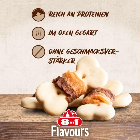 8in1 Flavours Crunchy Rolls Hunde-Snacks - knusprige Leckerlis für Hunde mit Hähnchenbrust, Entenbrust oder Rindfleisch, 85 g Beutel 8in1 Flavours Crunchy Rolls Hunde-Snacks - knusprige Leckerlis für Hunde mit Hähnchenbrust, Entenbrust oder Rindfleisch, 85 g Beutel