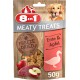 8in1 Meaty Treats, gefriergetrocknete Hunde Leckerlis mit Ente & Apfel, getreidefrei und ohne Zucker, 50 g Beutel 8in1 Meaty Treats, gefriergetrocknete Hunde Leckerlis mit Ente & Apfel, getreidefrei und ohne Zucker, 50 g Beutel