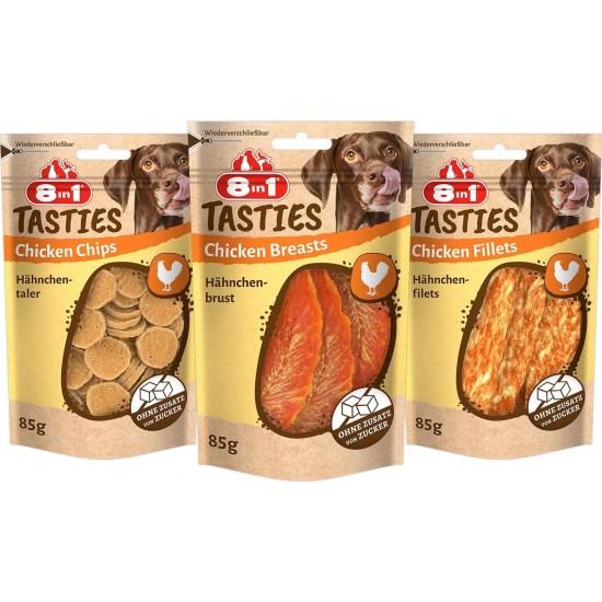 8in1 Tasties Sushi Rolls Dog Snack - Gluten Free Treats with Cod & Chicken Breast, 85 g 8in1 Tasties Sushi Rolls Dog Snack - Gluten Free Treats with Cod & Chicken Breast, 85 g