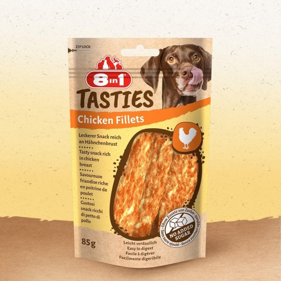 8in1 Tasties Sushi Rolls Dog Snack - Gluten Free Treats with Cod & Chicken Breast, 85 g 8in1 Tasties Sushi Rolls Dog Snack - Gluten Free Treats with Cod & Chicken Breast, 85 g