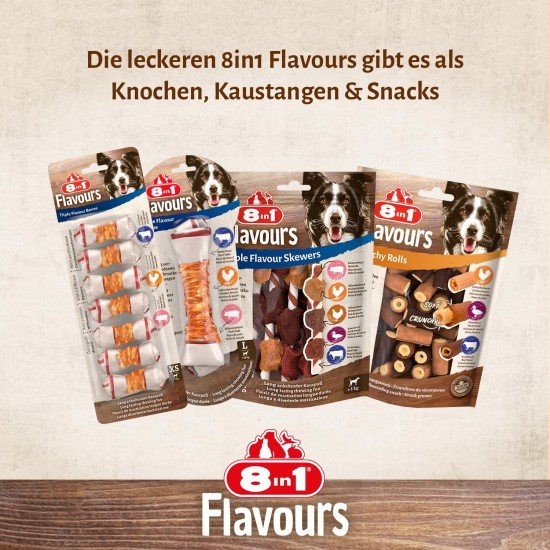 8in1 Triple Flavor Chewing Bone L wrapped with chicken fillet, 1 pack (1 x 85 g) 8in1 Triple Flavor Chewing Bone L wrapped with chicken fillet, 1 pack (1 x 85 g)