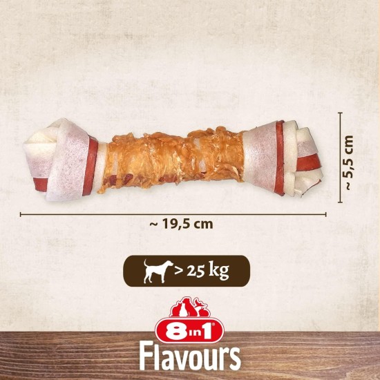 8in1 Triple Flavor Chewing Bone L wrapped with chicken fillet, 1 pack (1 x 85 g) 8in1 Triple Flavor Chewing Bone L wrapped with chicken fillet, 1 pack (1 x 85 g)
