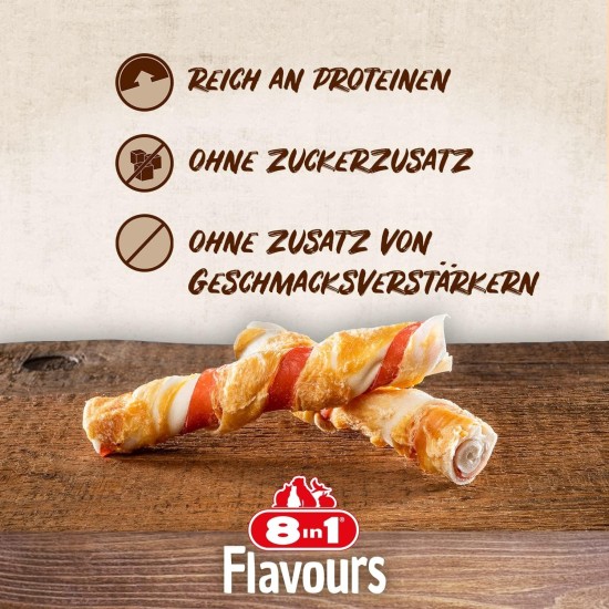 8in1 Triple Flavour Wings Kaustangen für Hunde - Kausnacks mit extra viel Fleisch, 113g Beutel (ca. 6 Stück) 8in1 Triple Flavour Wings Kaustangen für Hunde - Kausnacks mit extra viel Fleisch, 113g Beutel (ca. 6 Stück)